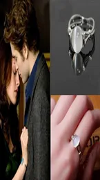 Vintage Vampire Movies Jewelry Dope Out Natural Opal Cat Eye Rings The Twilight Bella Moonstone Pierścień dla kobiet Walentynki Prezent3480285