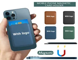 Z torbą z karty logo do iPhone'a 12 Pro Max Mini magsafing magnetyczny uchwyt na kartę mody dla iPhone12 Mini Fundas COQUE8560424