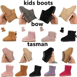 Stivali per bambini Stivali per bambini Stivali per bambini Tasman Australia Scarponi da neve Bambini Inverno Classico Ultra Mini Boot Botton Neonati maschi Ragazze Caviglia Bambino Stivaletti in pelle scamosciata 21-34