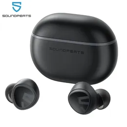 Hörlurar Soundpeats Mini Wireless Earuds Bluetooth 5.2 Hörlurar inear Stereo Earphones med tal AI -brusavbrott för samtal