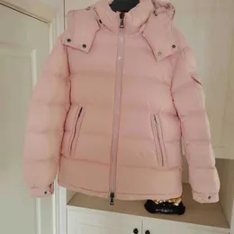 Casaco feminino parkas m meng família rosa inverno maia novo com capuz solto e quente