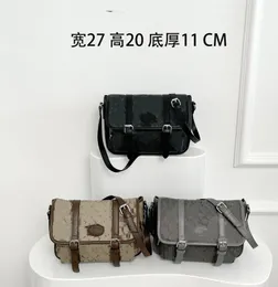 Projektant Presbyopic Classic Double Litera Marka Mężczyźni Messenger Bag na ramię Messenger Bag Ceksarę Męskie torby