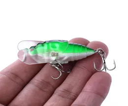 Hengjia 100st Cicada Hard Fly Fishing Lure 40mm Insect Floating Fiske Tackle Crankbait Lure Bait 4cm 6 4G 8HOOKS KC001 100PCS29308063