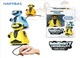 Creative Original Inductive Electric Robot Car Line Follower Magic Pen Toy Följ alla linjer du ritar Xmas Gifts Education Toy 2018596831