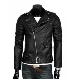The Walking Dead Negan Cosplay Jacket Punk Men Pu Leather Screetcle Motion Massion Slim Fit Leather Coat 240112