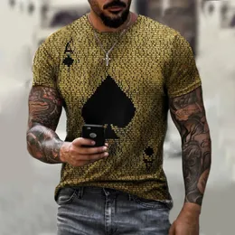 Camiseta de manga corta para hombre, camiseta informal con estampado 3D en color, camiseta con cuello redondo, tela lisa fina de poliéster XXS-6XL 240111