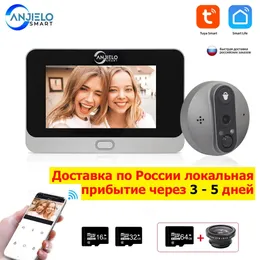 1080p Wi -Fi bezprzewodowe wideo aparat do drzwi Tuya Smart Home Apartment Visual Pleefole Door Bell Intercom za 240111