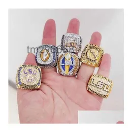 Cluster Rings LSU 6PCS 2003 - Tigers Nationals Team Champions Championship Ring Souvenir Men Fan Gift Wholesal Drop Delivery Jewelry Dhwol Eoer