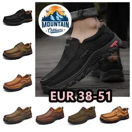 Outdoor Runner Mens Trainer Sport Sneakers Buty Buty skórzane górskie przeciw poślizgowe oddech oddech Wind