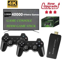 M8 HD Video Game Console 40000 Games Stick TV 4K 128G Handheld Player 24G Double Wireless Controller 240111