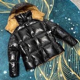 Women's Down Parkas M Mengjia Down Jacket för kvinnors vinterhöjare Glossy förtjockat bröd Hög version Bimengkou Ny trend