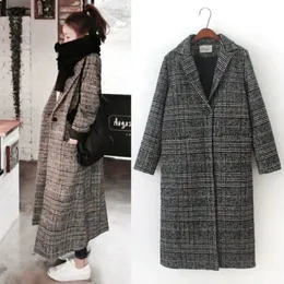 Fashionable plain weave wool coat women's basic coat loose spring and autumn women's double chest pads blended wool women's coat elegant 240112