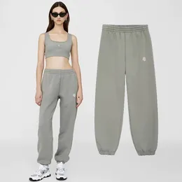 23FW AB Anine Designer Streetwear Fleece Sweatpants Letters Tryckt kvinnor Elastisk midja Bing Loose Jumper Sport Pants