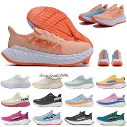 2024 One One Hoka Carbon X3 Clifton 9 Womens Running Shoes Bondi 8 Athletic Shoes Sneakers Chock Absorbering Road Mash Mens Unisex Sports Shoes Storlek 36-45