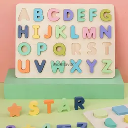 Novos brinquedos de aprendizagem crianças cedo educacional montessori brinquedos abc quebra-cabeça digital brinquedos de madeira jigsaw letra alfabeto número quebra-cabeça brinquedos do bebê presentes