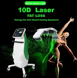 Macchina dimagrante per lipolisi laser freddo a basso livello con fascio di energia liposlim 10D a basso livello 532nm trattamento a luce verde di fisioterapia