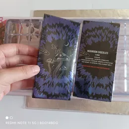 4G Mushroom Chocolate Bar Packaging Boxes Holographic Printing with Foil Wrapper Compatible Mold