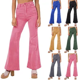 Женские брюки с высокой талией, повседневные однотонные свободные прямые брюки, женские удобные молодежные Ropa Para Mujer