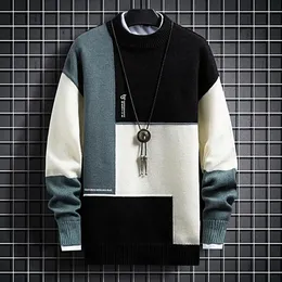 Trendy Spring Sweater Loose Thermal Thick Streetwear Men Winter Sweater Knitted Sweater Men Christmas Sweater 240113