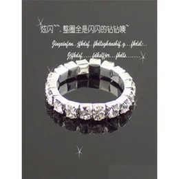 발가락 반지 큰 프로모션 36pcs 전체 보석 부지 FL Clear Czech Rhinestones 패션 패션 신축 발가락 반지 A809 HEDHS AXJKB 8 OTC7A