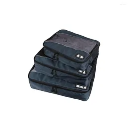 Sacos de armazenamento 3 pçs saco dobrável mtifuncional prático grande capacidade roupa interior sutiã meias roupas recipiente doméstico drop entrega dhr4e