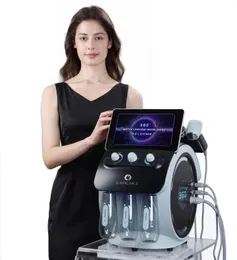 Limpeza profunda 6 em 1 H2O2 Hidroterapia Dispositivo facial Máquina de dermoabrasão Hydra visível Jato de oxigênio Hidro rejuvenescimento Microdermoabrasão facial