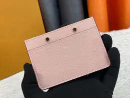 디자이너 카드 소지자 남성 및 여성 카드 홀더 Lambskin Mini Wallets 동전 지갑 포켓 인테리어 슬롯 포켓 정품 가죽 인상 카르테이비 방문 가방 69174