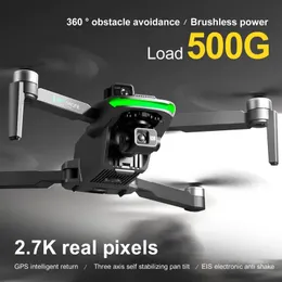 S155 Professional Drone UAV Quadcopter, GPS Brushless Motor, 500 g nyttolast, 3-axlig gimbalstabilisator, hinderundvikande, perfekt gåva