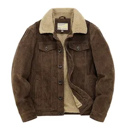 Male Cotton Jackets Padded Warm Loose Parka Coat Corduroy Short Jacket Man Solid Zip Windbreaker Winter Men's Casual Windbreake 240113