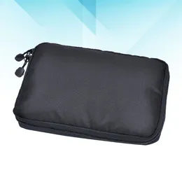 Storage Bags External Hard Drive Case: 2 Layer Minimalist Travel Bag Waterproof Electronics Organizer Shockproof USB Writer