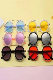 Fashion Steampunk Kids Children Sunglasses Retro Round Sun Glasses for Boys Girls Brand Circle Glasses Eyeglasses UV40015725024