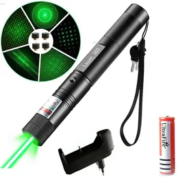 Ponteiros poderoso ponteiro laser vermelho verde 10000m 5mw foco de visão laser ajustável queima lazer tocha laser caneta queima