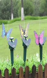 Solar Power Dancing Flying Butterflies Beautiful Creative Fluttering Vibration Fly Hummingbird Flying Birds Garden Yard Decoration7978626