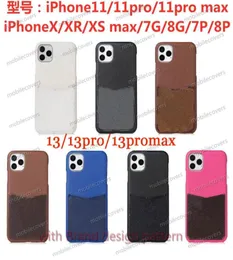 Fashin Luxury Design Phone Cases for iPhone 14Promax Case 12mini 12Pro 11 11pro X XSMAX XR 7 8 Plus SE GEATHER مع بطاقة IPH4324801