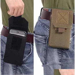 Taktik cep telefonu çantası mTifonctional erkek dış ordu fan kamuflaj cep telefonları çanta aksesuarları uygun asılı spor kemeri dr