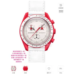 Uhren Luxus Watchmen Moonswatch Männer 5A hochwertiges Quarzwerk Chronograph Armbanduhr Designer Omegawatch alle Zifferblattarbeit Damenuhr Montre Luxe 8M1U