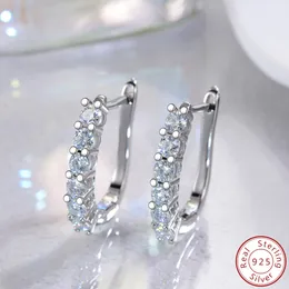 Pendientes encantadores de diamantes para hombres y mujeres, pendientes de plata de ley 925 GAR Lab VVS1, pendientes de moissanita, aros, bonito regalo