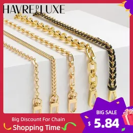 Havredeluxe Bag Chain Three-in-One Transformation Metal Bag Messenger Copper Chain Bag Chain Accessories Single Köp 240112