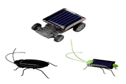 Kids Solar Toys Energy Crazy Grasshopper Cricket Kit Toy Yellow And Green Solar Power Robot Insect Bug Locust Grasshopper with Opp7185469