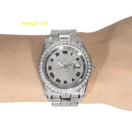 starsgem Hiphop Jewelry Montre Hip Hop Diamant Women Men Diamond VVS Moissanite Watch