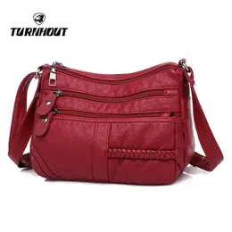 Yüksek kaliteli kadın yumuşak deri omuz çantaları çok katmanlı alışveriş çantası klasik crossbody lüks tasarımcı çanta ve çanta 240113