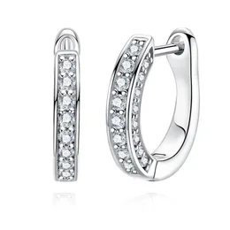 Anujewel 4mm 3CTTW D Color Huggie Hoop Earrings 925 Sterling Silver Luxury Earring for Women 240112