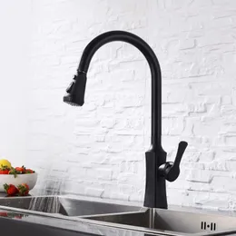 Rubinetti della cucina Rubinetto miscelatore acqua estraibile Nichel bianco nero spazzolato 3 colori Scelta Rubinetto lavello monoforo Waretap