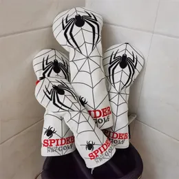 スパイダーゴルフドライバーヘッドカバーPUゴルフクラブFWウッズUTハイブリッドヘッドカバー3色のかわいいギフト240112