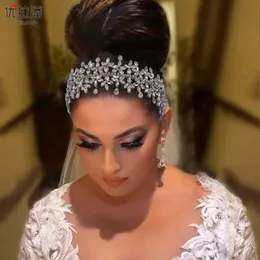 Headpieces Super Shining Diamond Wedding Tiara Baroque Crystal Bridal Headwear Crown Rhinestone With Wedding Jewelry Hair Accessories Bridal