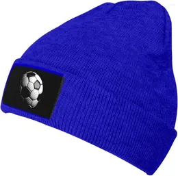 Berets I Like Soccer Trendy Adult Knitted Hat Unisex Beanie Cap Perfect Casual For All Occasions