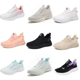 2024 winter women shoes Running soft Casual flat Shoes fashion Black pink beige gray Trainers large size 35-41