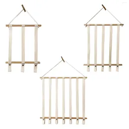 Haar Zubehör Holz Bogen Halter Lagerung Display Dekoration Wand Halterung Grips Stirnband Organizer Rack Kleiderbügel Für Mädchen