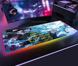 Mouse Pad PC RGB Anime Rug Setup Gamer Accessories Spelmattor med bakgrundsbelysning MAT MOUSEPAD MANGA KEYBOARD MOUSE PAD4805932