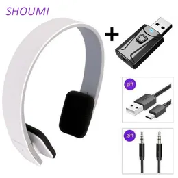 Fones de ouvido esportivos HD com cancelamento de ruído Fone de ouvido sem fio com Bluetooth USB Adaptador de TV HiFi Som de graves profundos para Xiaomi TV